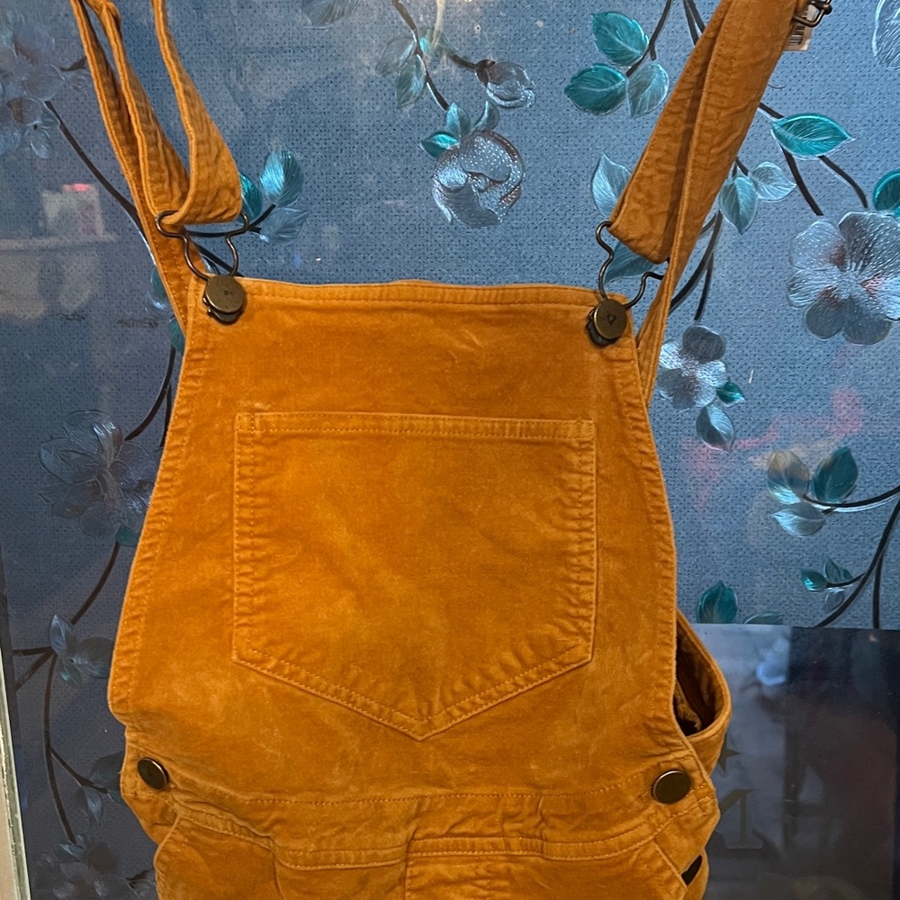 Forever 21 Mustard Corduroy Overall Dress - Picture 2 of 4